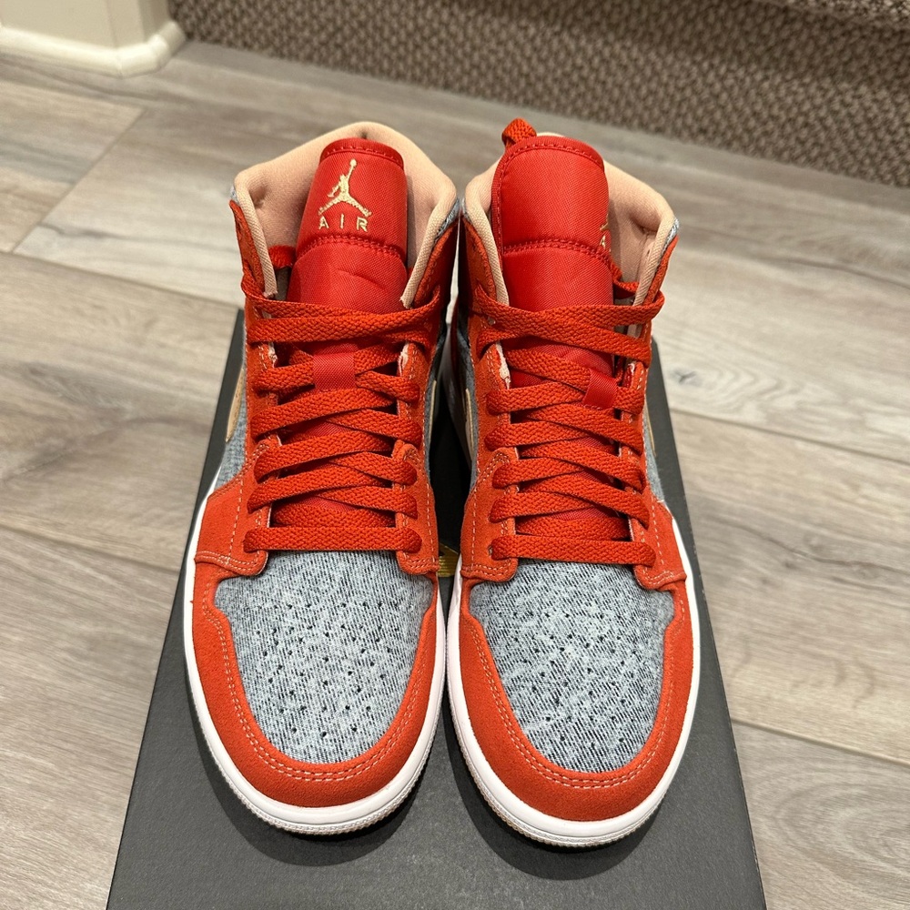 Men AirJordan 1 Mid Cinnabar